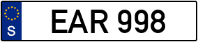 Trailer License Plate